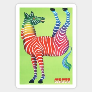 Circus Zebra Sticker